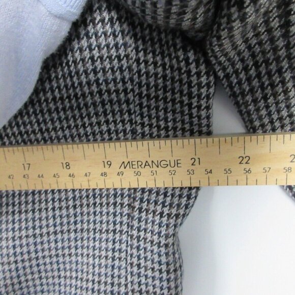 Lauren Ralph Lauren Wool Houndstooth Blazer Men's 100% Wool Office 42 Black 790 - Picture 8 of 10